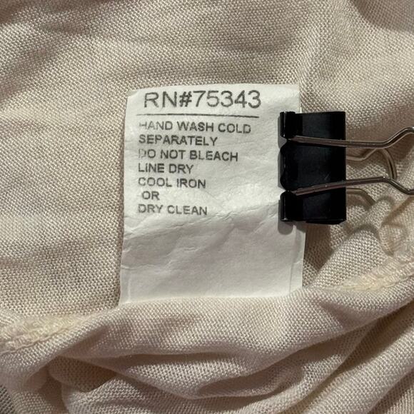 Angela Moda Top Silk Embroidered Floral Cottage Romantic Boho Italy Ivory Medium - Picture 5 of 8